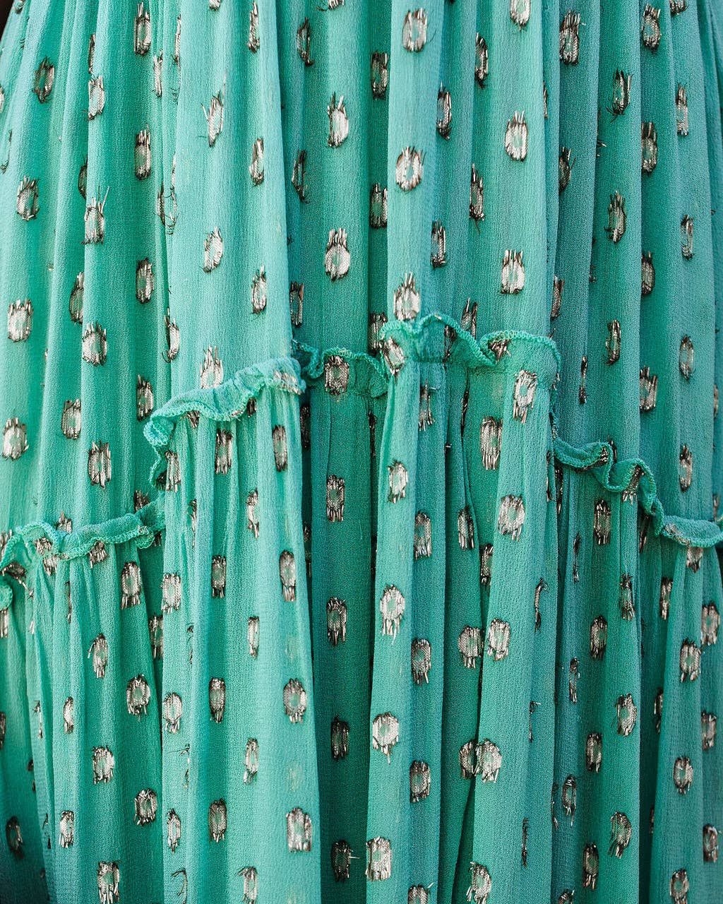 Leopard Print Fresh V-Neck Shredded Pleated Dress
