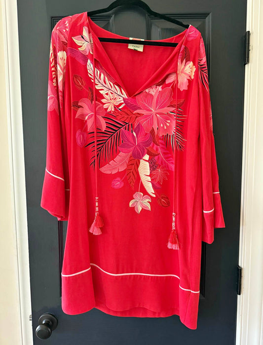 Farm Rio size medium red floral dress